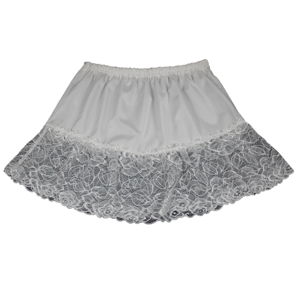 تنورة دانتيل اوف وايت